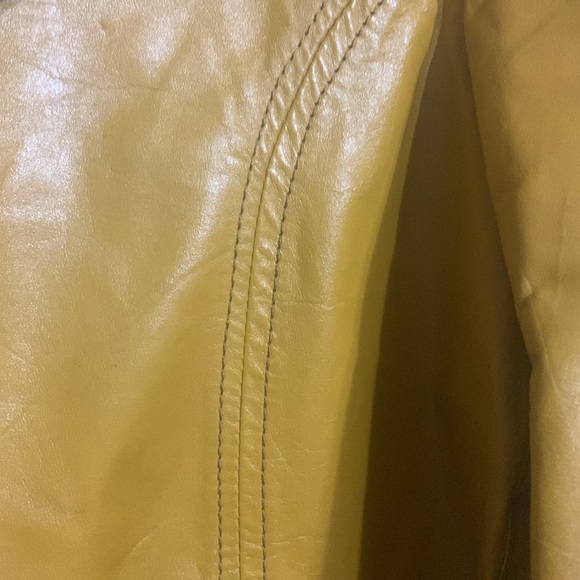 Vintage OLD HOLLYWOOD.. Gold Leather jacket by LAKELAND .. - Picture 12 of 16